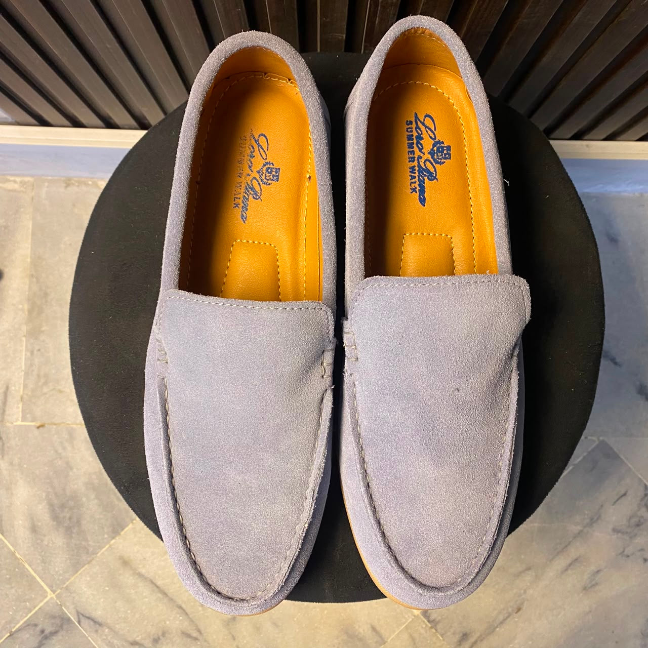 Loro Piana Sand Walk Suede Loafer