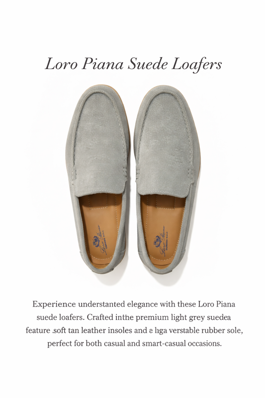 Loro Piana Suede Loafers – Timeless Italian Elegance