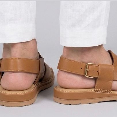 Premium Handmade Tan Peshawari Chappa