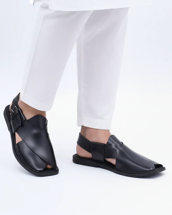Premium Leather Charsadda Chappal for Men